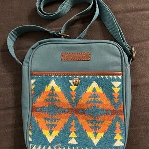 Pendleton Summit Peak Teal Crossbody
